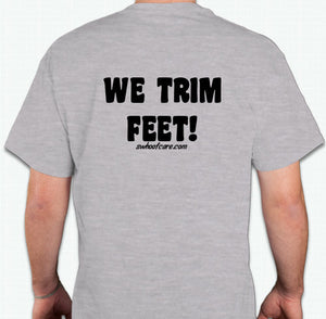 WTF! "WE TRIM FEET" - T-Shirt